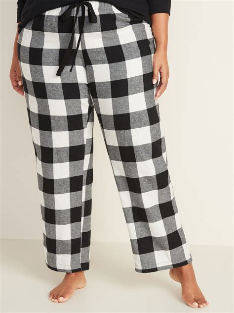 plus size flannel pajama pants|More.